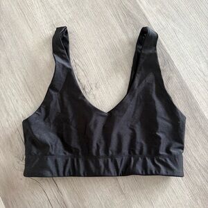 ❤️ Goldsheep Glittery Black Seamless Sports Bra